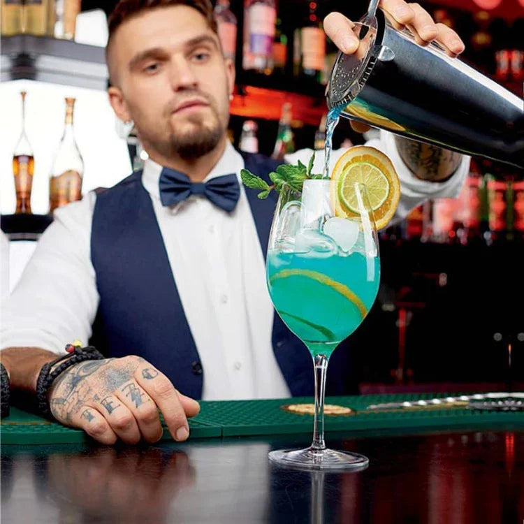 Conjunto de Ferramentas para Cocktail e Vinho 7 em 1 em Aço Inoxidável com Saco de Tecido, Capacidade: 550ml, 550ml