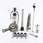 Conjunto de Ferramentas para Cocktail Shaker em Aço Inoxidável 12 em 1 com Saco de Tecido, Capacidade: 750ml, 750ml