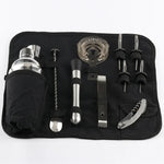 Conjunto de Ferramentas para Cocktail Shaker em Aço Inoxidável 12 em 1 com Saco de Tecido, Capacidade: 750ml, 750ml