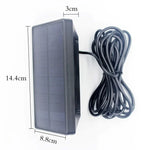 Carregador de Painel Solar 1500mAh à Prova de Água para Bateria de Câmaras de Caça, 1500mAh