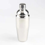 Conjunto de Ferramentas para Cocktail Shaker em Aço Inoxidável 14 em 1 com Suporte de Bambu, Capacidade: 750ml, 750ml, Bambu