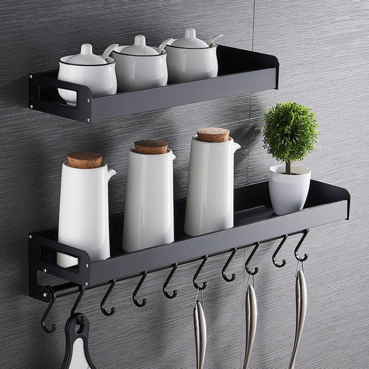 Suporte de Armazenamento de Condimentos Multifuncional de Parede para Cozinha 60cm, 60cm (Prateado)