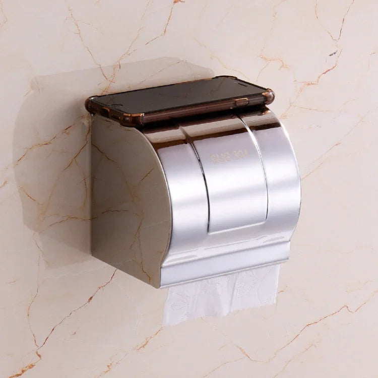 Suporte de Parede para Rolo de Papel de Cozinha em Aço Inoxidável 304 K8, à Prova de Água e com Luz Brilhante, K8