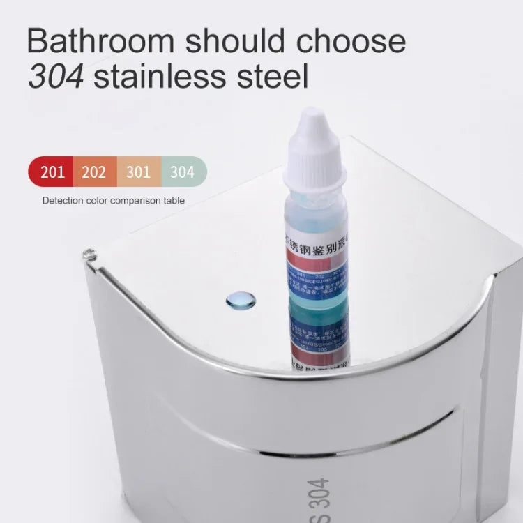 Suporte de Parede para Rolo de Papel de Cozinha em Aço Inoxidável 304 K8, à Prova de Água e com Luz Brilhante, K8