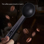 Coffee Machine Cleaning Brush Tool with Measure Scoop Spoon, Coffee Machine Cleaning Tool