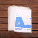 10 Peças Pasta Transparente Deli para Página Única A4, Tamanho: 32,1*30,7cm