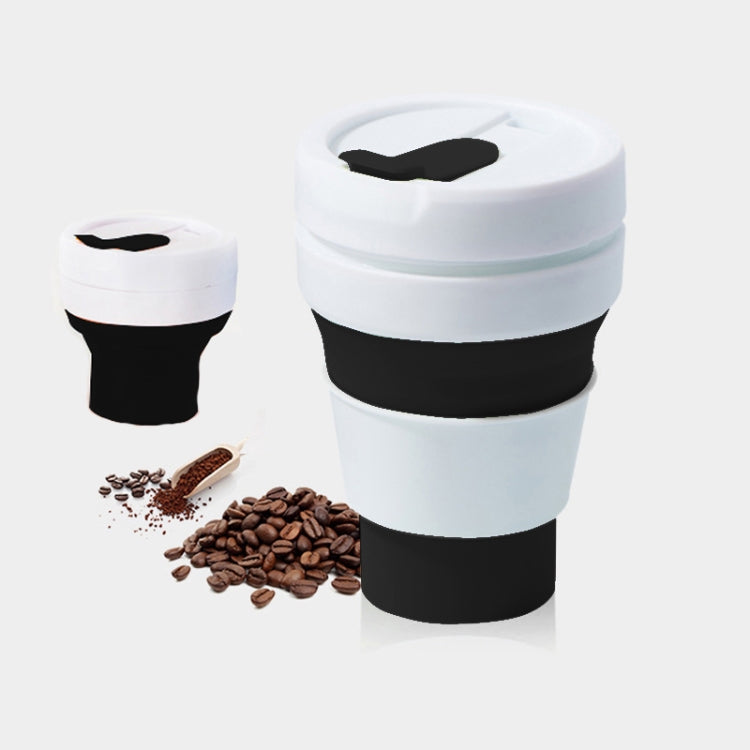 Caneca de Viagem Dobrável de Silicone para Café e Chá de Bolso 350ml com Tampa