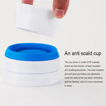 Caneca de Viagem Dobrável de Silicone para Café e Chá de Bolso 350ml com Tampa