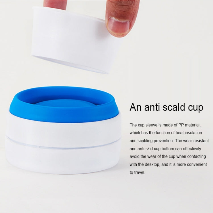 Caneca de Viagem Dobrável de Silicone para Café e Chá de Bolso 350ml com Tampa