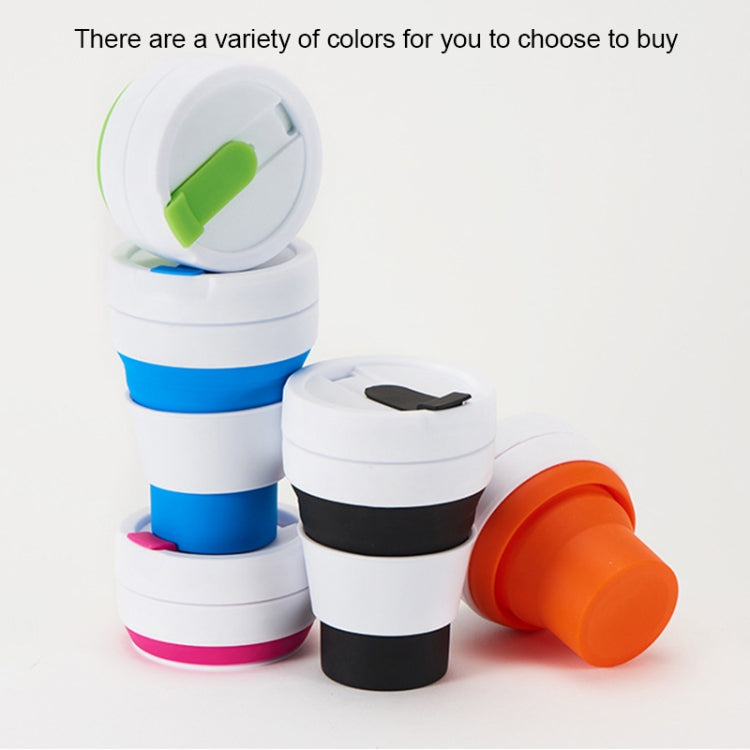 Caneca de Viagem Dobrável de Silicone para Café e Chá de Bolso 350ml com Tampa