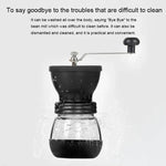 Moinho Manual Portátil de Moagem de Especiarias e Ervas com Moinho Cónico, Moedor de Café com Pote Selado, Com Pote Selado