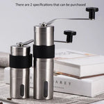 Moinho Manual Portátil de Café com Manivela em Aço Inoxidável e Mós Cónicas com Anel de Silicone, Capacidade: 40g, Capacidade: 40g