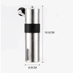 Moinho Manual Portátil de Café com Manivela em Aço Inoxidável e Mós Cónicas com Anel de Silicone, Capacidade: 40g, Capacidade: 40g