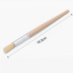 2 Escovas de Limpeza para Moedor de Café com Cabo de Madeira, Comprimento: 19,5cm, Escova de Limpeza