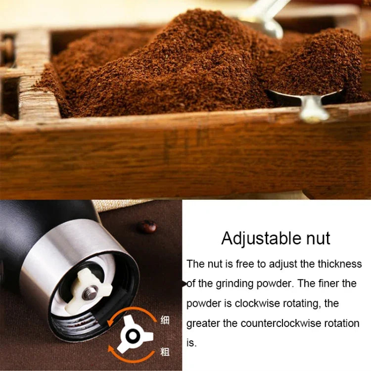 Moinho Manual Portátil de Especiarias e Ervas com Mós Cónicas, Moedor de Café, Capacidade: 36g, Portátil Cónico
