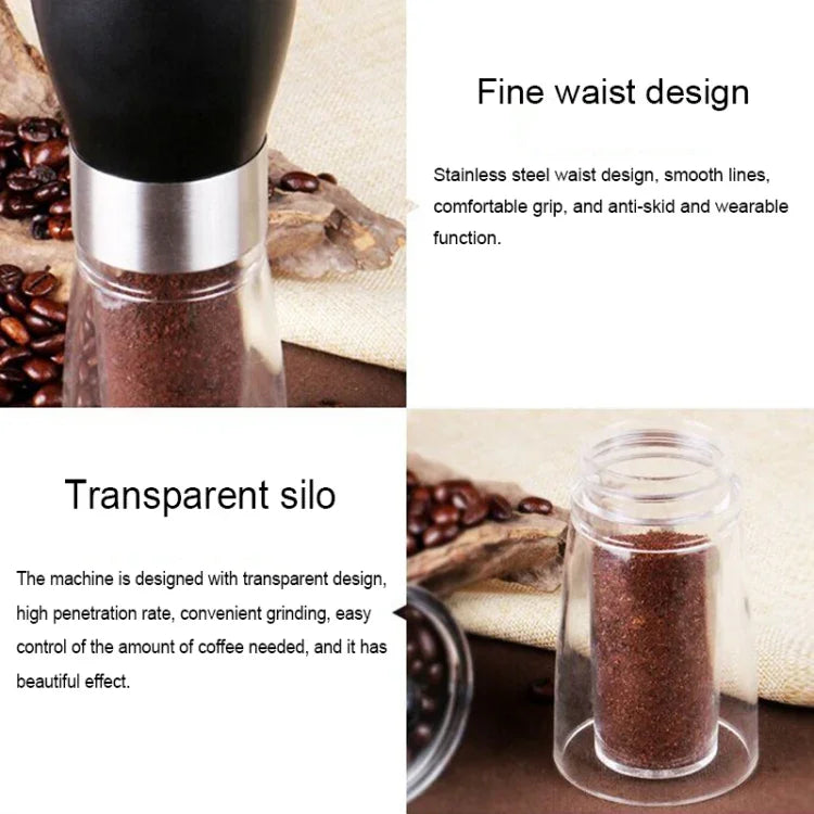 Moinho Manual Portátil de Especiarias e Ervas com Mós Cónicas, Moedor de Café, Capacidade: 36g, Portátil Cónico