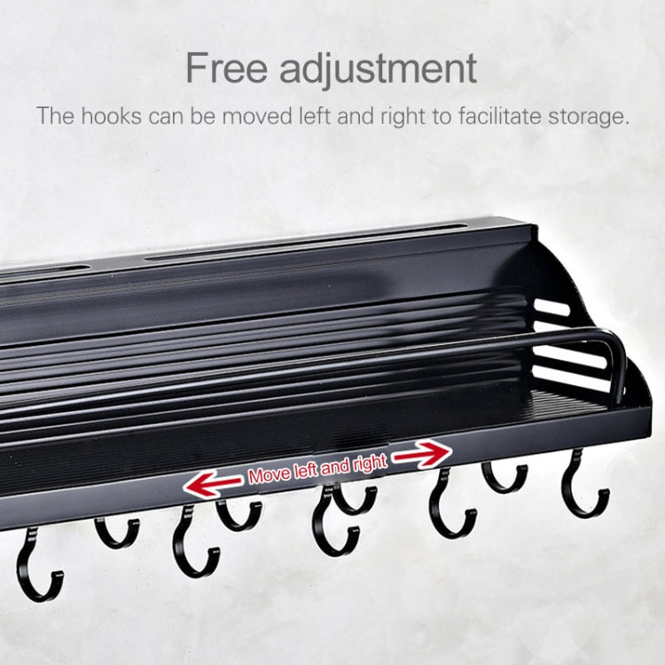 A Version 40cm 1 Cup Kitchen Multi-function Wall-mounted Condiment Storage Rack, A Version 40cm