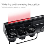 A Version 50cm 2 Cup 8 Hooks Kitchen Multi-function Wall-mounted Condiment Storage Rack, A Version 50cm 2 Cup