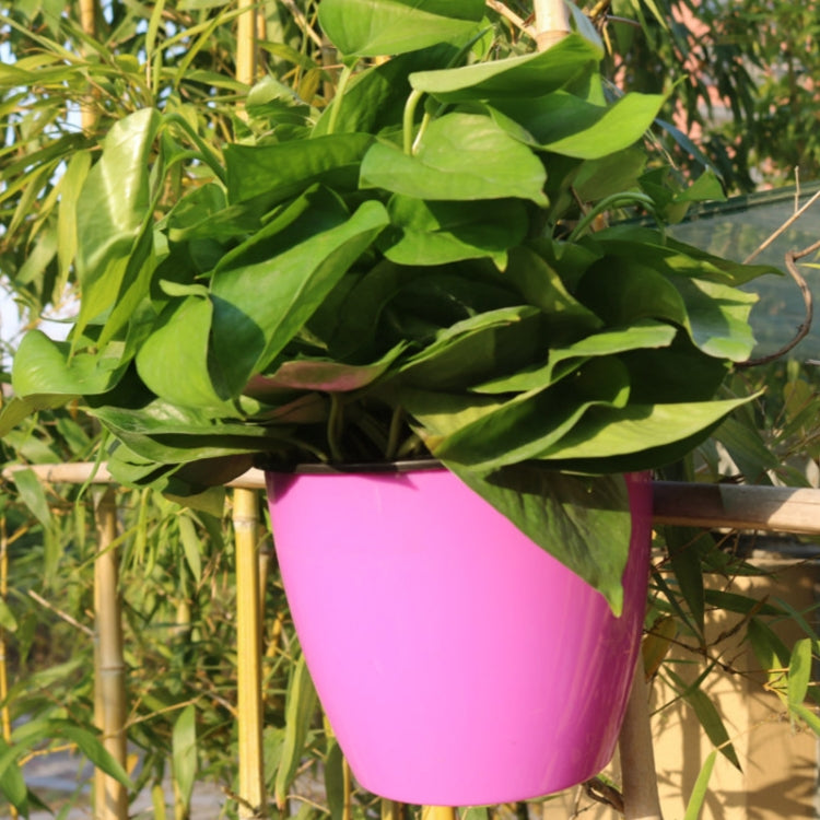 Vaso Autoirrigável para Plantas, Vasos de Flores Preguiçosos para Pendurar na Parede, Redondos, em Resina Plástica, Tamanho: 13x8,5x13cm, Tamanho: 13x8,5x13cm