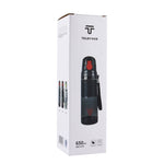 Teloy TNY-9601 Garrafa Portátil com Tampa de Pressão de 650ML, Copo Espacial, Temperatura Aplicável da Água: ﹣20 ~ 120 Graus Celsius, TNY-9601 (Cinza Escuro + Vermelho)