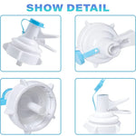 Válvula Dispensadora de Torneira para Garrafa de Água PP com Tampa Anti-Pó para Garrafa com Tampa de Coroa de 55mm, Válvula Dispensadora de Torneira