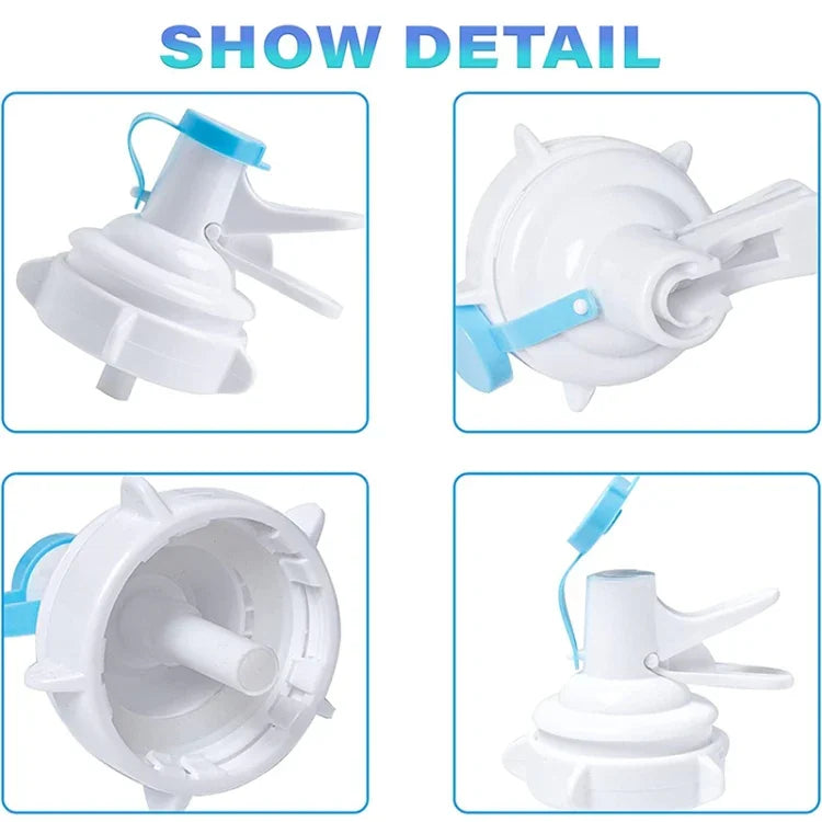 Válvula Dispensadora de Torneira para Garrafa de Água PP com Tampa Anti-Pó para Garrafa com Tampa de Coroa de 55mm, Válvula Dispensadora de Torneira