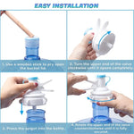 Válvula Dispensadora de Torneira para Garrafa de Água PP com Tampa Anti-Pó para Garrafa com Tampa de Coroa de 55mm, Válvula Dispensadora de Torneira