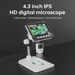 Microscópio Digital Eletrónico Portátil de Secretária 50X-1000X 1080P com Luz LED, HC5230