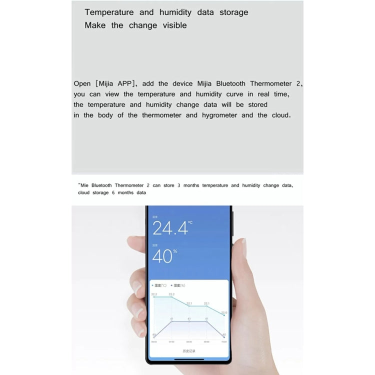 Termómetro e Higrómetro Bluetooth Original Xiaomi Mijia 2