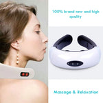 Massageador de Pescoço Elétrico com Pulso e Choque Inteligente para Corpo, Alimentado a Pilhas (Pilhas Não Incluídas), Alimentação por Pilhas Velhas