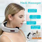 Massageador de Pescoço Elétrico com Pulso e Choque Inteligente para Corpo, Alimentado a Pilhas (Pilhas Não Incluídas), Alimentação por Pilhas Velhas