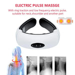 Massageador de Pescoço Elétrico com Pulso e Choque Inteligente para Corpo, Alimentado a Pilhas (Pilhas Não Incluídas), Alimentação por Pilhas Velhas