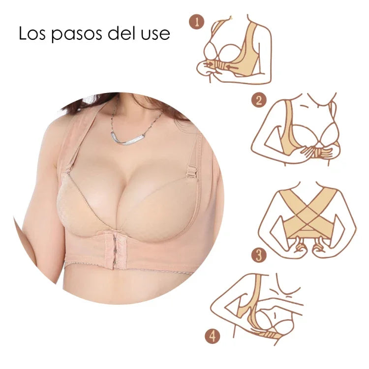 Mulheres Cinto Ortopédico Ajustado Ultraleve para Correção de Cifose e Suporte de Ombro, Tamanho:XL, XL