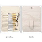 Kit de Ferramentas de Pincéis de Maquilhagem de Beleza Bege de Alta Qualidade 12 em 1, Tamanho: 22*29cm