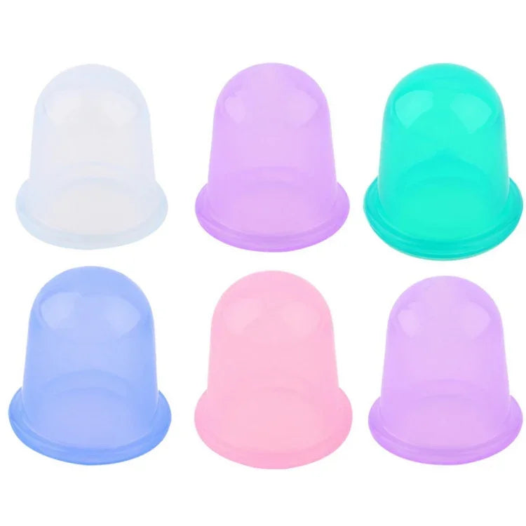 Health Care Body Massage Vacuum Silicone Cupping Cup,Random Color Delivery, 1 PCS