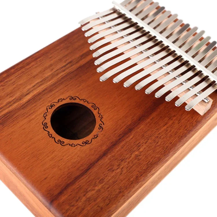 Kalimba de Polegar de Madeira de Acácia com 17 Tons, Kalimba de Madeira de Acácia
