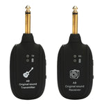 Transmissor e Recetor Sem Fios para Guitarra A8 Sistema de Ligação Sem Fios para Guitarra Eléctrica, Transmissor Sem Fios para Guitarra