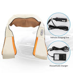 Máquina Vibratória USB para Massagem de Pescoço, Xale com Amassamento para Costas e Ombros