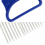 Suporte para Cortador de Cebola e Vegetais em Aço Inoxidável, Agulha para Carne, Ferramentas de Cozinha, Verde, Azul, Branco