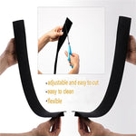 Tira de Vedação para Fogão a Gás Antifouling à Prova de Poeira e Água Preta para Cozinha, Tamanho: 53,5*5*1cm, 53,5cm (Preto)