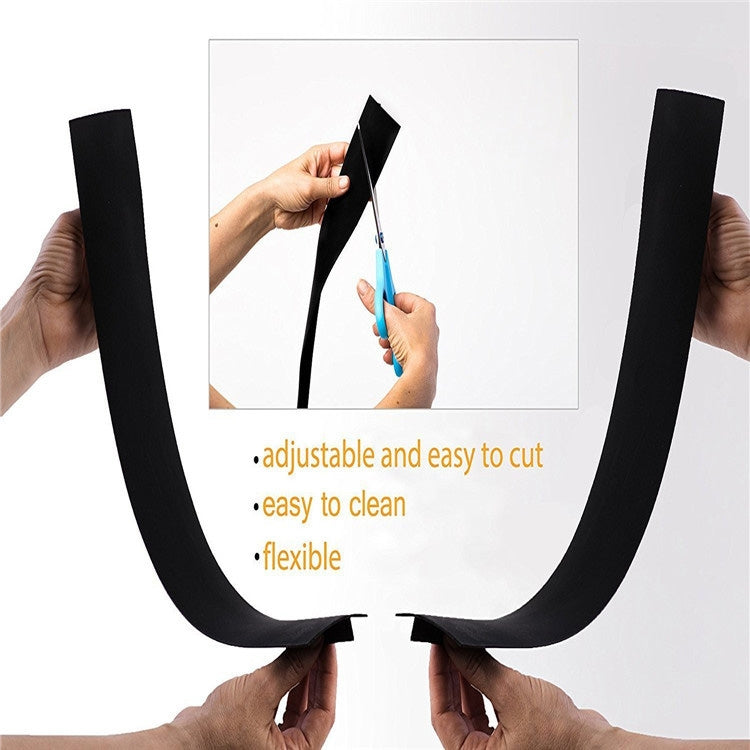 Tira de Vedação para Fogão a Gás Antifouling à Prova de Poeira e Água Preta para Cozinha, Tamanho: 53,5*5*1cm, 53,5cm (Preto)