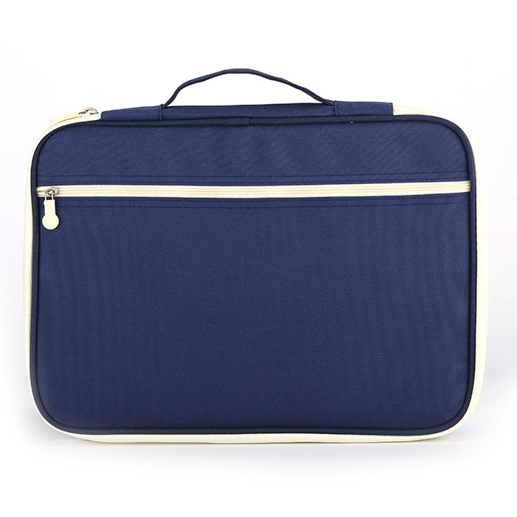 Office Supplies Multi-purpose Zipper Document Folder A4 Storage Bag
