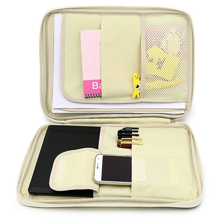 Pasta de Documentos com Fecho Multiusos para Escritório, Bolsa de Armazenamento A4