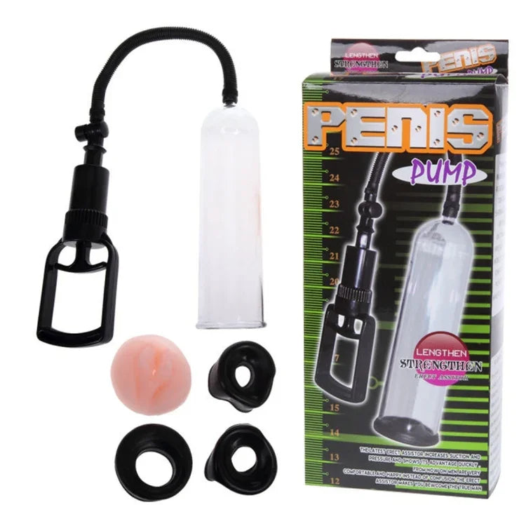 Dispositivo Masculino de Sexo com Bomba de Vácuo, Expansor, Extensor e Estrutura de Reforço