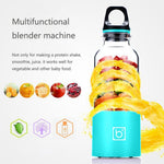 Bingo Copo liquidificador elétrico portátil mini USB recarregável de 500ml, 22000 rotações por minuto, cabeça de lâmina dupla rosa, cabeça de lâmina dupla verde, cabeça de lâmina dupla azul, cabeça de lâmina dupla roxa, cabeça de lâmina dupla vermelha