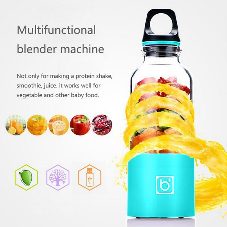 Bingo Copo liquidificador elétrico portátil mini USB recarregável de 500ml, 22000 rotações por minuto, cabeça de lâmina dupla rosa, cabeça de lâmina dupla verde, cabeça de lâmina dupla azul, cabeça de lâmina dupla roxa, cabeça de lâmina dupla vermelha