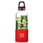 Bingo Copo liquidificador elétrico portátil mini USB recarregável de 500ml, 22000 rotações por minuto, cabeça de lâmina dupla rosa, cabeça de lâmina dupla verde, cabeça de lâmina dupla azul, cabeça de lâmina dupla roxa, cabeça de lâmina dupla vermelha