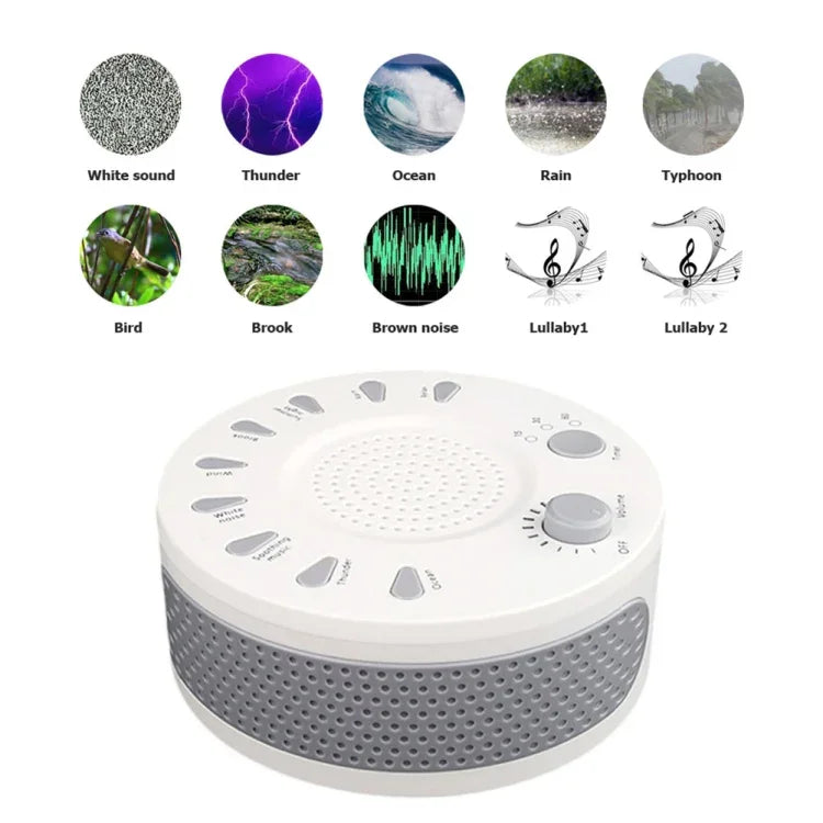 Máquina de Ruído Branco Dispositivo de Ajuda ao Sono Melhora o Sono com Nove Músicas Temporizadas, UNM-GH-006