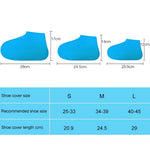 Capa de Sapatos de Silicone Impermeável Antiderrapante para Botas de Chuva Outdoor, Tamanho: S (25-33), Tamanho: S