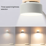 Candeeiro de mesa LED com design de fonte dupla em forma de gato, suporte para controlo de 3 níveis de brilho